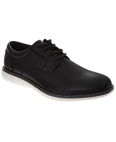 Perry Ellis Men's Casual Plain Toe Faux Leather Oxford Shoes In Black