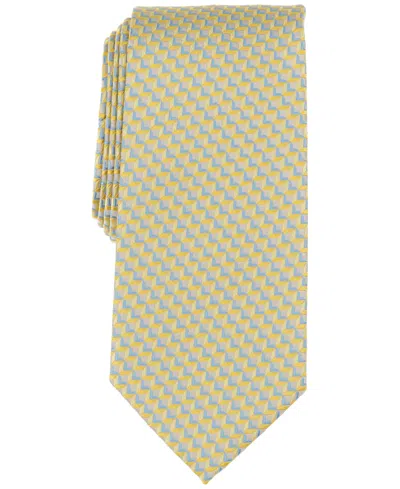 Perry Ellis Men's Chaffin Classic Geometric Tie In Yellow