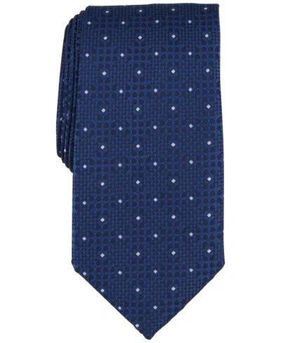 Perry Ellis Men's Charledue Dot Grid Tie In Navy