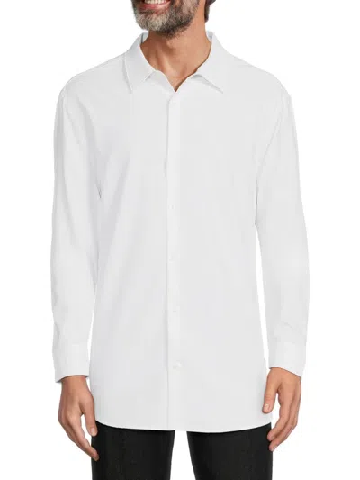 Perry Ellis Men's Classic Button Down Shirt In Bright White