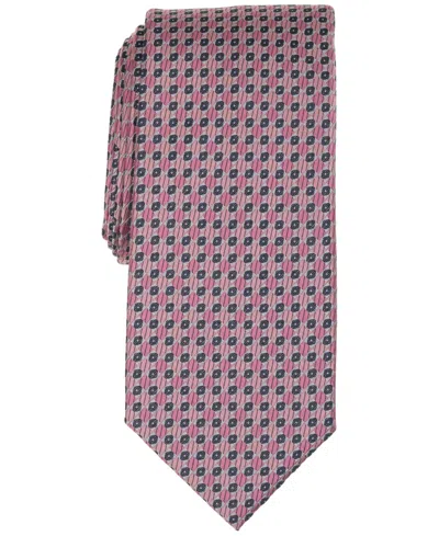 Perry Ellis Men's Classic Diamond Pattern Tie In Pink