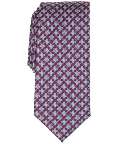 Perry Ellis Men's Classic Diamond Pattern Tie In Gray