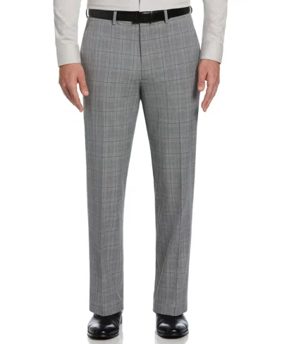 Perry Ellis Men's Classic Fit Stretch Plaid Suit Pants In Grey,gray