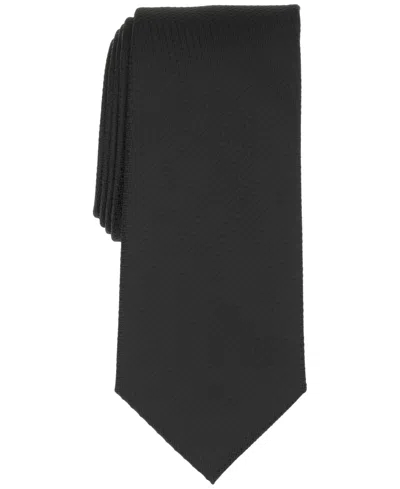 Perry Ellis Men's Classic Solid Pattern Tie In Black