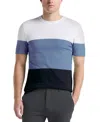 Perry Ellis Men's Color Block Short Sleeve Crewneck T-shirt