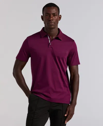 Perry Ellis Men's Cool Interlock Polo In Purple