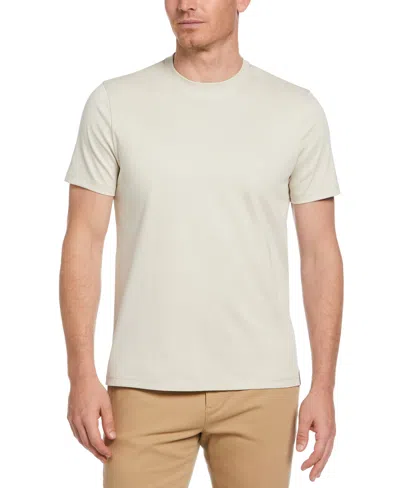 Perry Ellis Men's Cool Interlock T-shirt In Almond Milk,beige