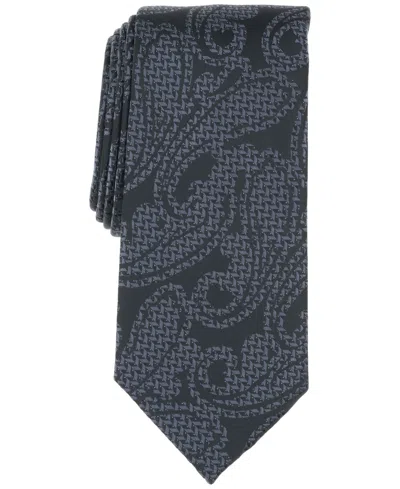 Perry Ellis Men's Cotter Paisley Tie In Black
