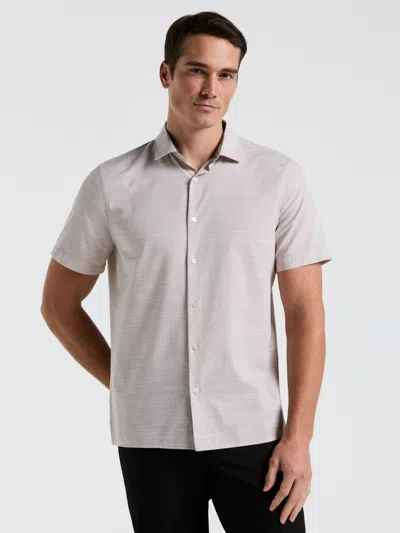Perry Ellis Men's Cotton Dobby Shirt In Gray