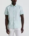 Perry Ellis Men's Cotton Dobby Short Sleeve Button-front Shirt