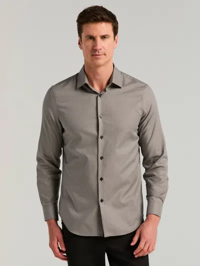 Perry Ellis Men's Cotton Ombre Dobby Shirt In Gray