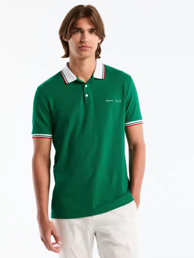 Perry Ellis Men's Cotton Pique Polo Shirt Mexico Edition In Multi