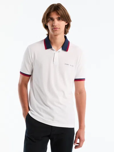 Perry Ellis Men's Cotton Pique Polo Shirt Usa Edition In Multi
