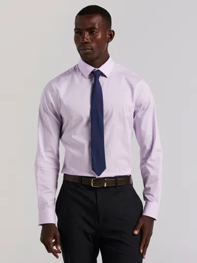 Perry Ellis Men's Cotton Slim Fit Royal Oxford Dress Shirt In Purple