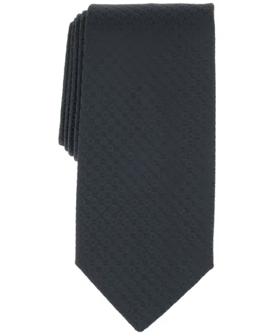 Perry Ellis Men's Cronan Geo-pattern Solid Tie In Black
