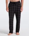 Perry Ellis Men's Deluxe Touch Buffalo Plaid Sleep Pant In Black