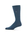 Perry Ellis Men's Diamond Stitch Logo Socks