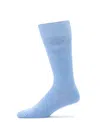 Perry Ellis Men's Diamond Stitch Logo Socks In Della Robia Blue