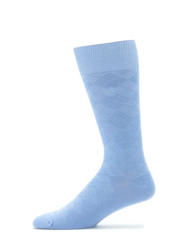 Perry Ellis Men's Diamond Stitch Logo Socks In Blue