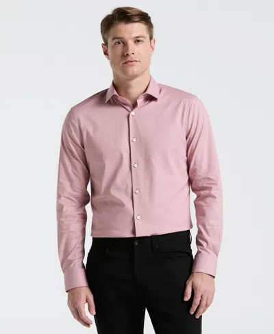 Perry Ellis Men's Dobby Cotton Stretch Slim Fit Shirt