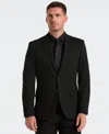 Perry Ellis Men's Dobby Louis Long Sleeve Slim Fit Suit Jacket In Black