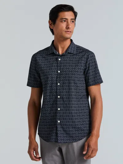 Perry Ellis Men's Dotted Wave Print Slim Fit Shirt In Blue