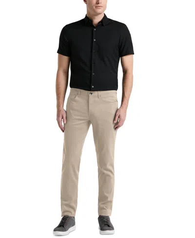 Perry Ellis Men's Double-weave Slim-fit 5-pocket Pants In Trench