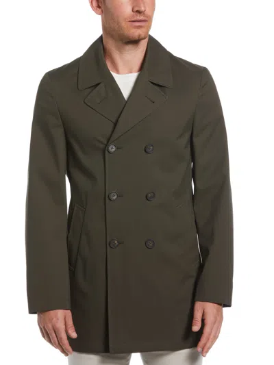 PERRY ELLIS MEN'S ELIAS ALL WEATHER NYLON PEA COAT