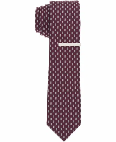 Perry Ellis Men's Gainer Mini Slim Tie In Red
