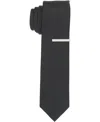 Perry Ellis Men's Garratte Micro Slim Tie In Black