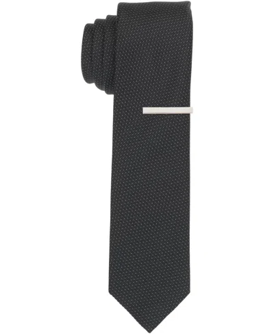 Perry Ellis Men's Garratte Micro Slim Tie In Black