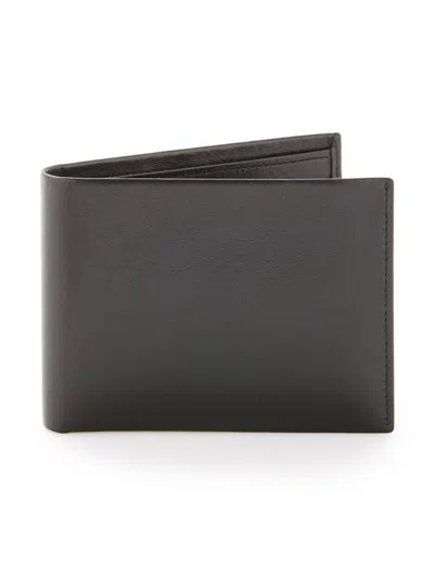 Perry Ellis Men's Genuine Glazed Leather Wallet In Black