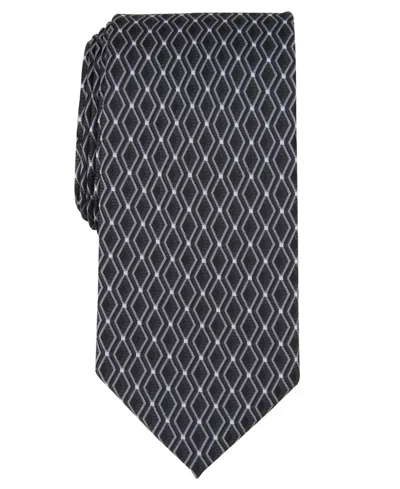Perry Ellis Men's Geo-pattern Tie In Black