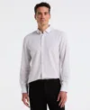 Perry Ellis Men's Geo Print Slim Fit Total Stretch Shirt In White