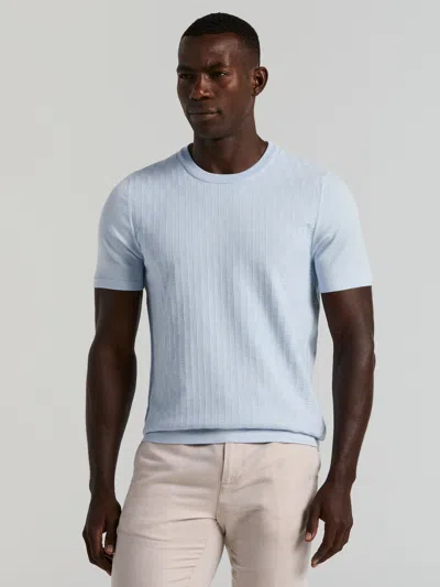 Perry Ellis Men's Geo Texture Sweater T-shirt In Blue