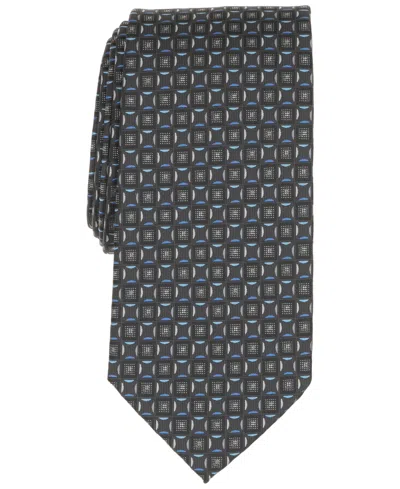 Perry Ellis Men's Geometric Pattern Tie In Gray