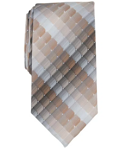 Perry Ellis Men's Gerrison Gradient Geometric Tie In Taupe