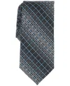 Perry Ellis Men's Gordan Classic Grid Tie In Black