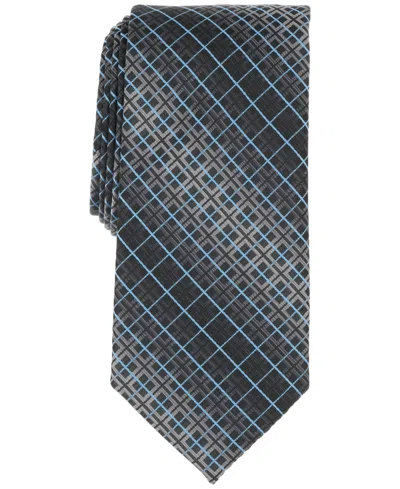 Perry Ellis Men's Gordan Classic Grid Tie In Black