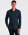 Perry Ellis Men's Grid Geometric Print Shirt In Blue