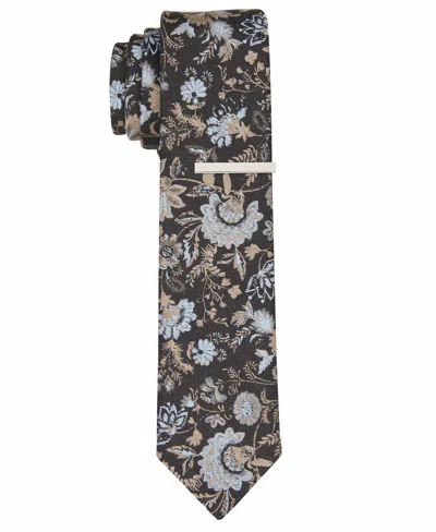 Perry Ellis Men's Gunnar Floral Tie In Brown