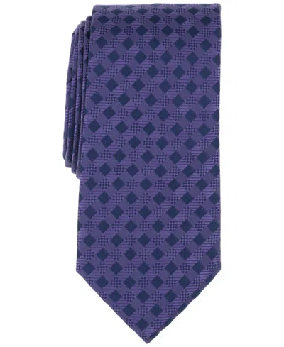 Perry Ellis Men's Hansen Diamond-pattern Tie In Purple