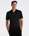 Perry Ellis Men's Heathered Zip Polo Shirt