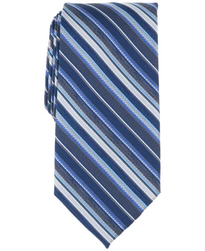 Perry Ellis Men's Holdren Stripe Tie In Navy