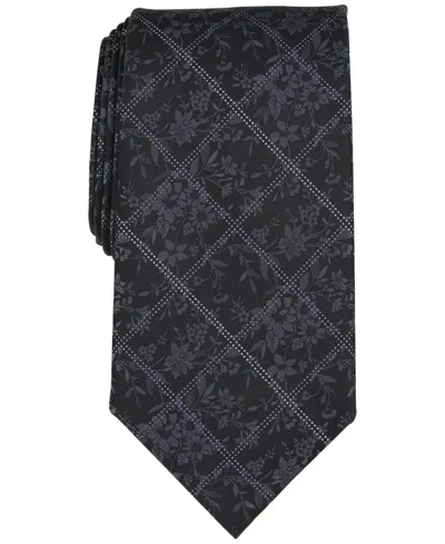 Perry Ellis Men's Hutton Floral Tie In Black