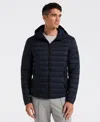 Perry Ellis Men's Hybrid Lightweight Puffer Jacket In Blue