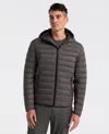 Perry Ellis Men's Hybrid Lightweight Puffer Jacket In Gray