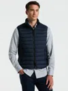 Perry Ellis Men's Hybrid Lightweight Puffer Vest In Blue