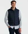 Perry Ellis Men's Hybrid Lightweight Puffer Vest In Blue