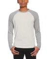 PERRY ELLIS MEN'S JACQUARD BASEBALL T-SHIRT